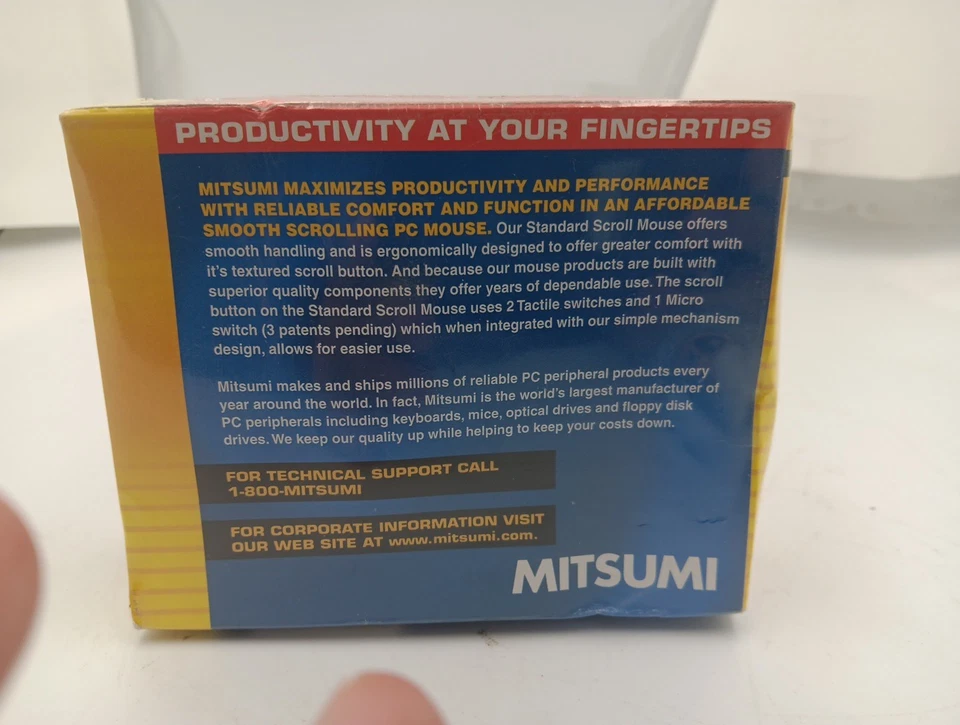 New Vintage Mitsumi Standard Scroll 3 Button serial Mouse  - Image 3 of 4