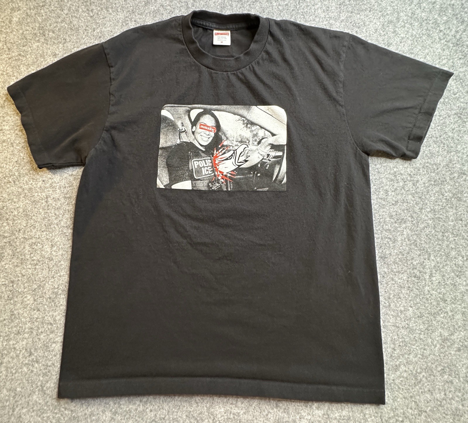 Supreme x Antihero Ice Tee Black T-Shirt Medium, Streetwear, USA