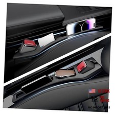 2PCS Car Seat Gap Filler Organizer,Multi-Purpose Car Seat Gap Fillers Black