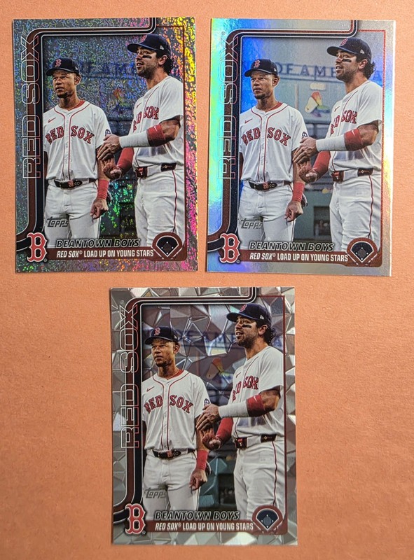 3-2025 Topps - Beantown Boys Mayer, Campbell Foil, Diamante &Sandglitter