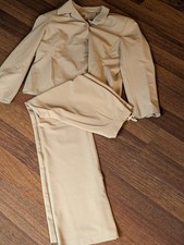 Damen Anzug Größe 38 40 Beige Laura Lardini Blazer Hose