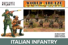 World Ablaze Italian Infantry - Wargames Atlantic 28mm WWII World War 2