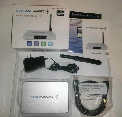 NEW StreamSmart S4 Quad Core Dual Band Wi-Fi Media Streamer 2.4GHz / 5.8GHz WIFI
