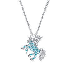 Unicorns Necklace Gifts for Girls,Rainbow Unicorn Necklaces Jewelry Gift for ...