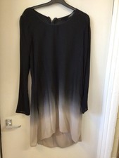 Max Clothing black long sleeve tunic top UK size 10 BNWT