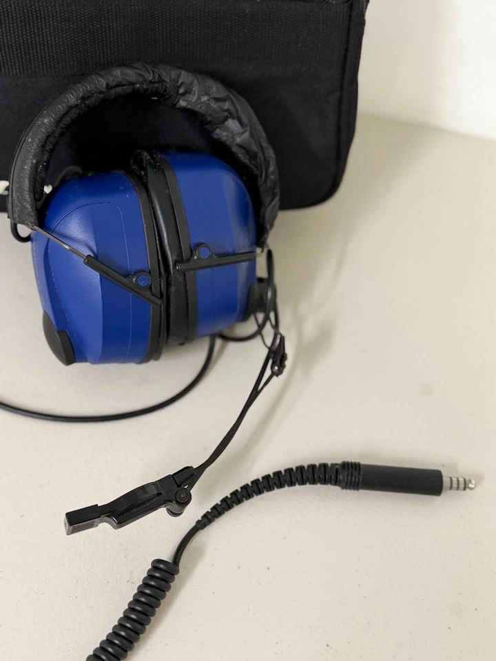 Sennheiser HMD 120 Headset Ear-Pad Blue Coiled Cable Made in Germany - Image 4 of 4