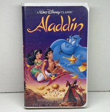 Aladdin VHS 1992 Disney Video Tape Black Diamond Classics Clamshell Nearly New