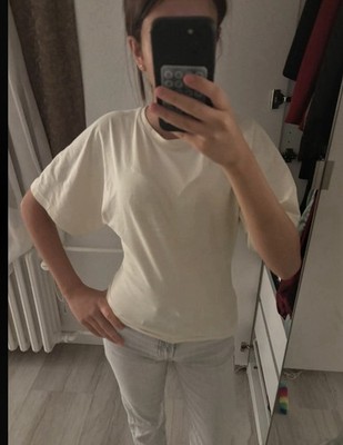 Stradivarius Damen Jeans Denim grau gerades Bein Five-Pocket XS L70cm
