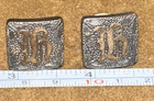 H Monogram ENGRAVED Initial Letter Old English Font Vintage Cuff Links Hampton — photo 5