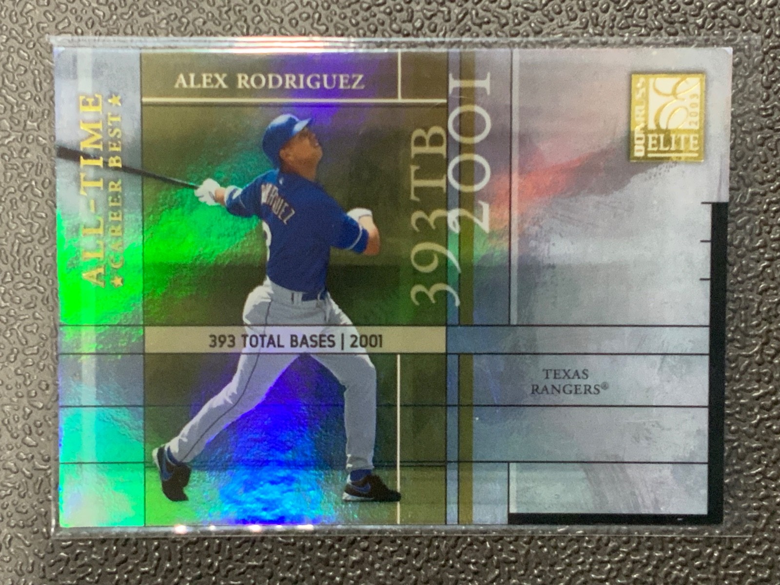 2003 Donruss Elite - All-Time Career Best Alex Rodriguez #AT-36 Holo Gold /393
