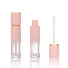 30 PCS 8ml Gradient Pink Empty Lip Gloss Tubes with Wand Applicator for Lip Oil