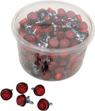 Chris Products Mini License Plate Reflectors Red 150 Pack Chris Products Mini License Plate Reflectors Red 150 Pack