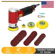 1/2/3 Inch Mini Orbital Air Sander Pneumatic Polishing Machine Set For Auto Body