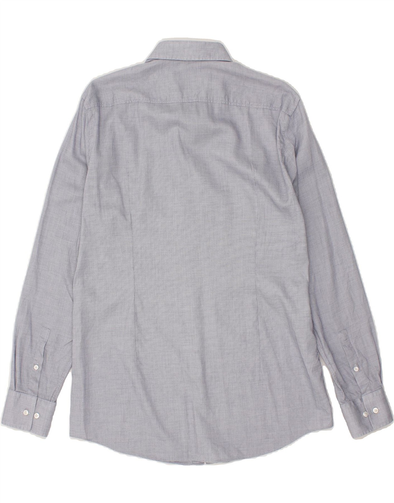 HUGO BOSS Mens Slim Fit Shirt Medium Blue Pinstripe Cotton BI05 thumbnail 2