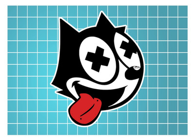 Felix The Cat All Weather Vinyl Sticker Multiple Sizes Ver 3
