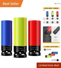 Impact Socket Set 12 Inch Non-marring Deep Chrome Moly Protects Rims Impact Socket Set 12 Inch Non-marring Deep Chrome Moly Protects Rims
