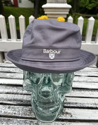 NEW Barbour Cascade Bucket Hat Adult Size S MHA0615 Slate Blue NWT