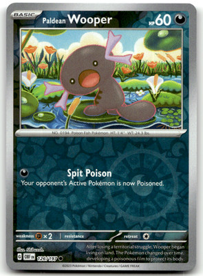 Paldean Wooper Common SV03: Obsidian Flames 126/197 LP