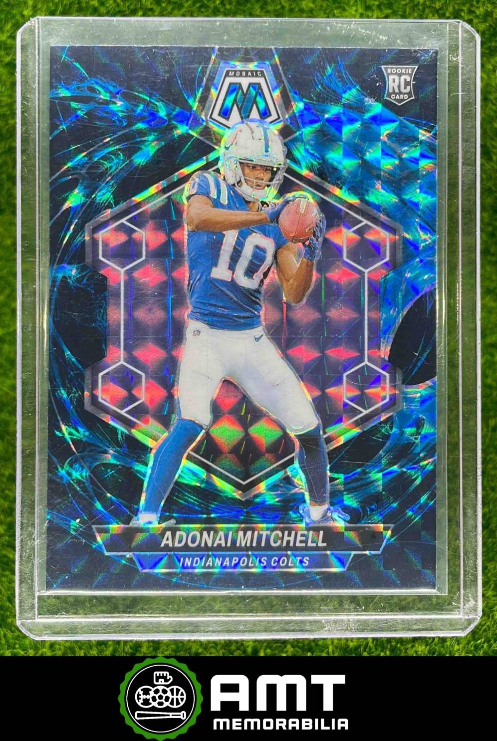 Adonai Mitchell 2024 Panini Mosaic Genesis Prizm RC Indianapolis Colts #350