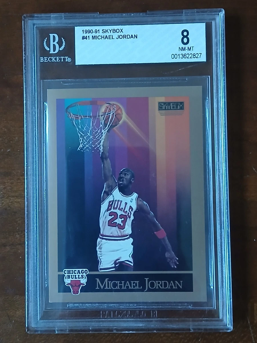 PSA9 SKYBOX MICHAEL JORDAN 1990 NBA カード Lot Detail - Michael Jordan Signed 1990 Skybox #41 Basketball Card