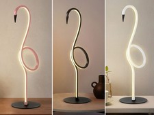 Ausgefallene Flamingolampe in 3 Farben für Wohnzimmer, Schlafzimmer, Fensterbank