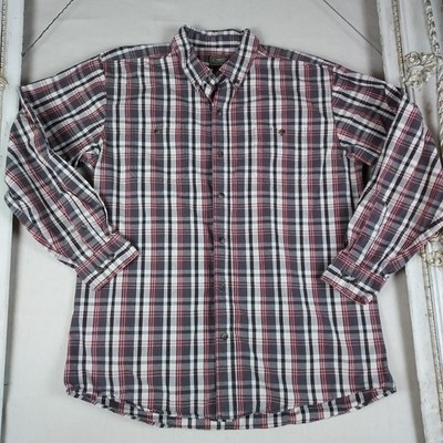 C.E. Schmidt Workwear Men's XLT Tall Plaid Long Sleeve Button Front Shirt