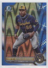 2022 Bowman Chrome Prospects Blue RayWave Refractor 147/150 Branlyn Jaraba nd3