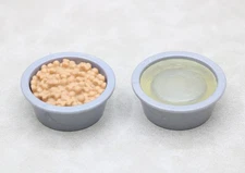 Dog food bowl & water bowl fits 18'' American girl doll pet cat care animal