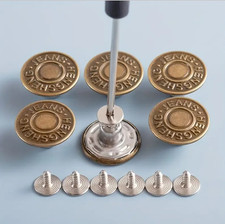 10pcs Adjustable No Sew Jeans Buttons Metal S...