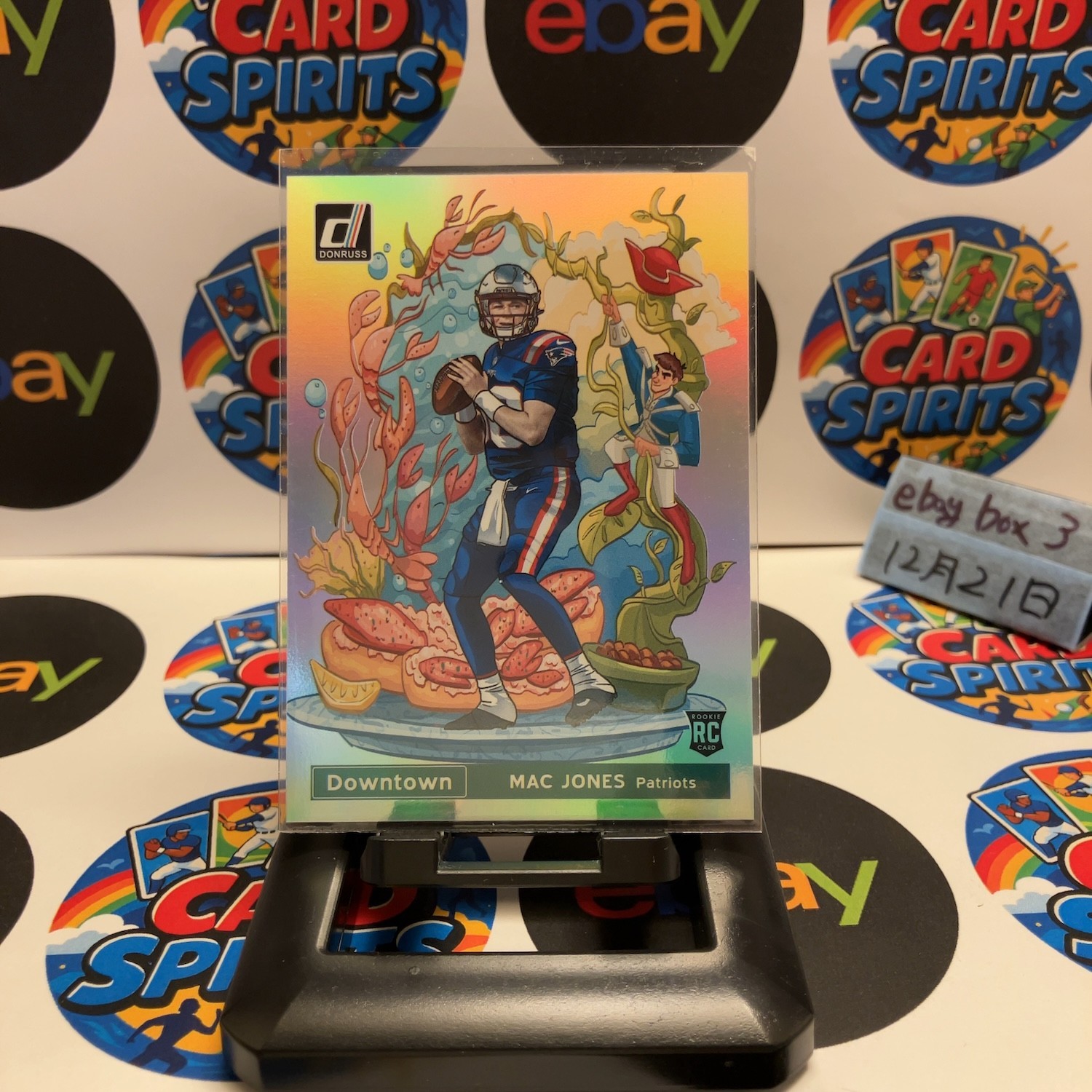 2021 Panini Donruss Downtown Mac Jones New England Patriots Rookie Card