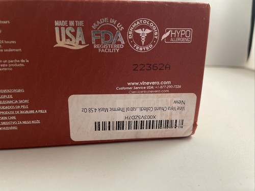 Vine Vera Resveratrol Chianti Thermic Mask MSRP $840 New - Picture 7 of 7