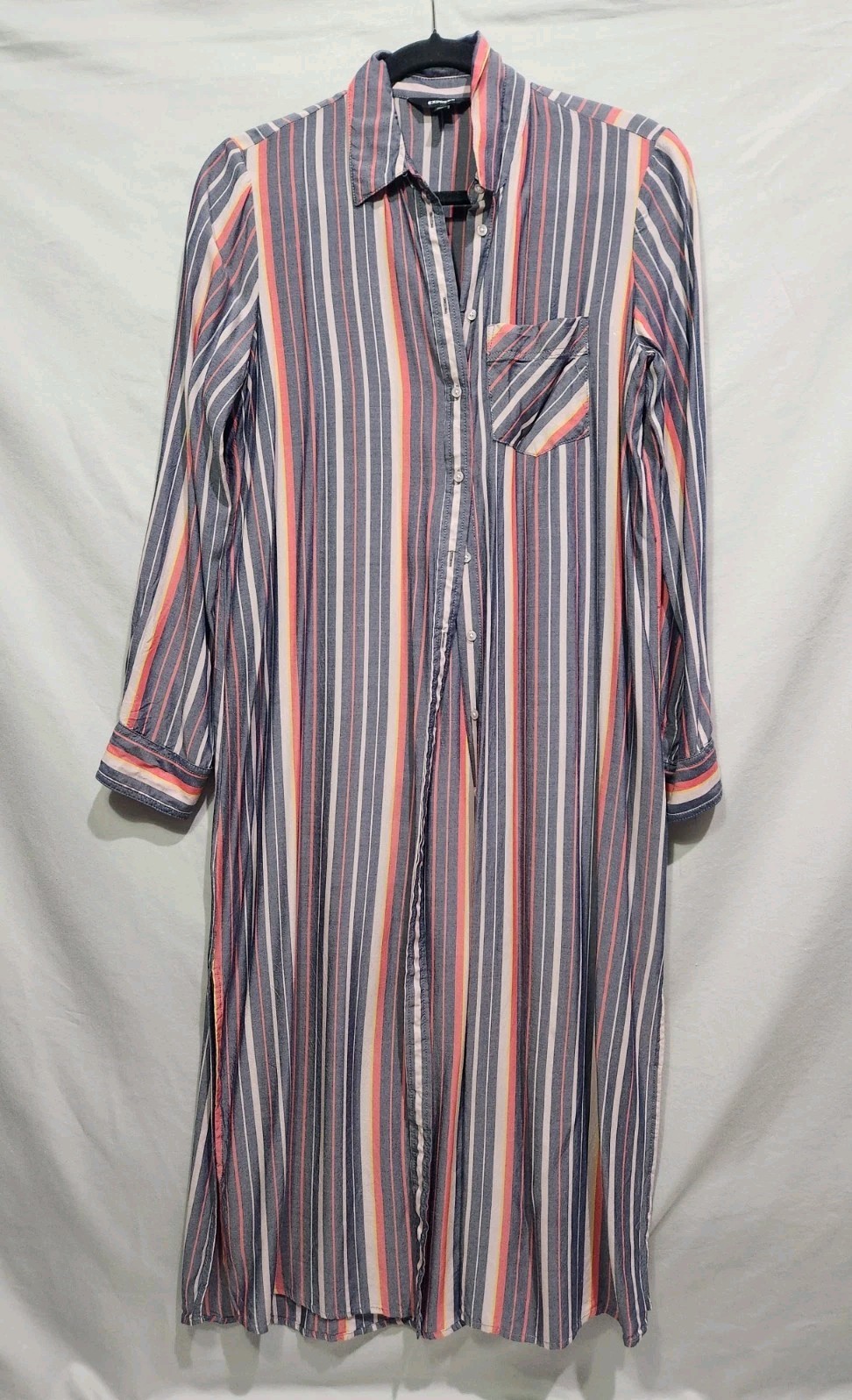 Express Lightweight Striped Button Down Shirt Dre… - image 1