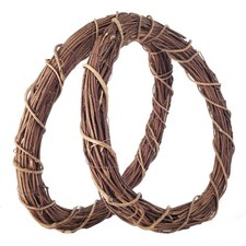 Natural Grapevine Wreath - 14 Inch Vine Crafts - Round Stick Blank Wreath For...