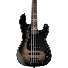 ESP LTD SURVEYOR-204DX 4-String Bass Guitar, Rosewood Fingerboard, Black Burst