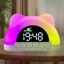 Toddler Sleep Training Clock, OK to Wake Clock with RGB Night Light Sound... 
