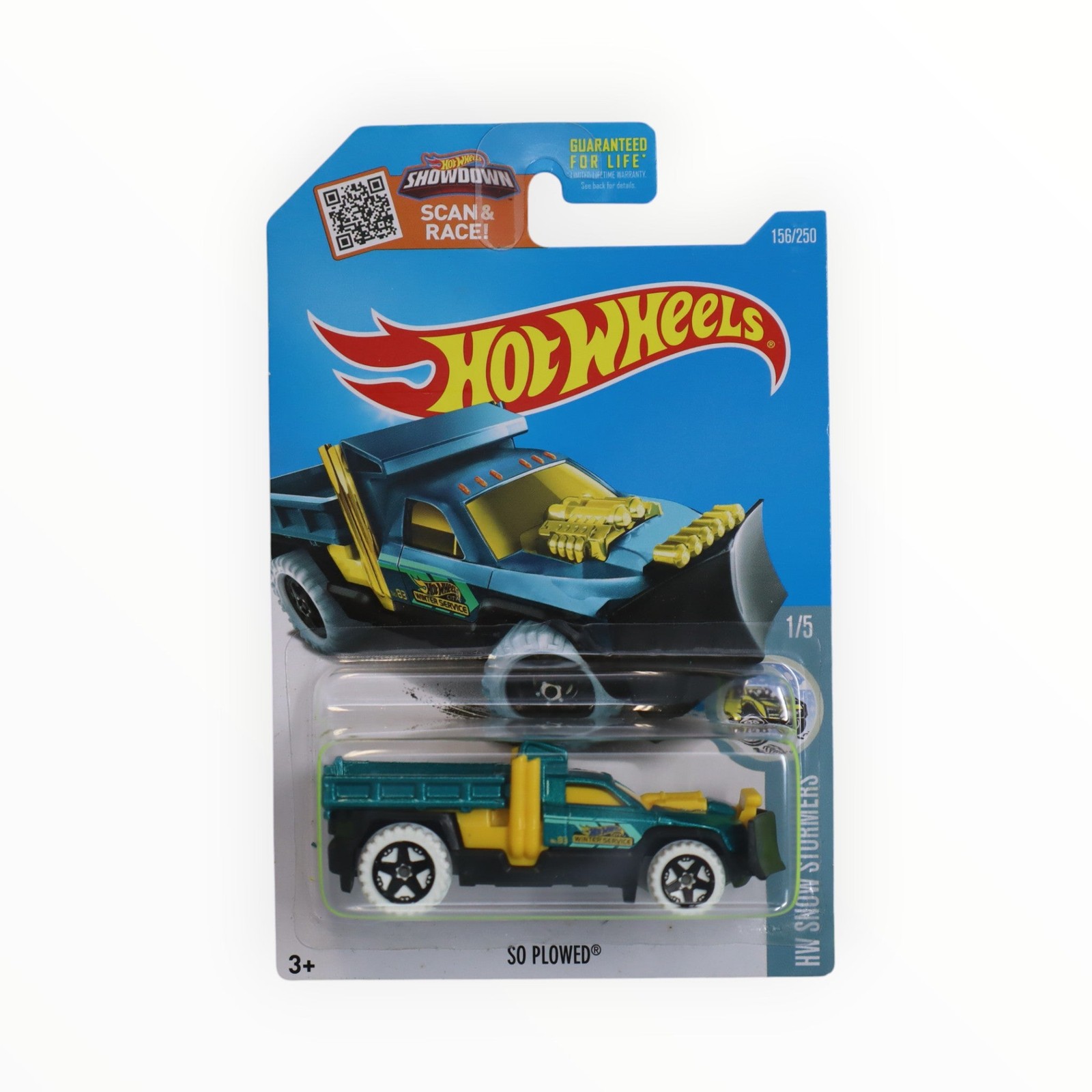 Hot Wheels So Plowed 156/250 - Teal - 2016 Mainline A
