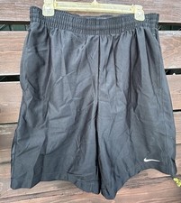 Vintage Nike Shorts Mens Black Shiny Shimmer Basketball Team Swoosh Size M