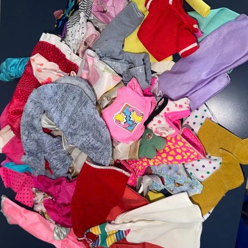 Vintage 1980's Mattel Barbie Clothes Bundle Lot Dresses Jackets Skirts Tops