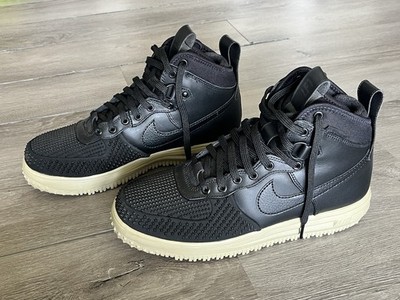Nike Lunar Force 1 Duckboot Dz5320-001 Men s Size 10 Black Neutral Olive Rare