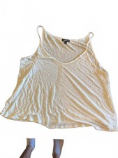 Express Women's Cream Lightweight Tank Top Size XS