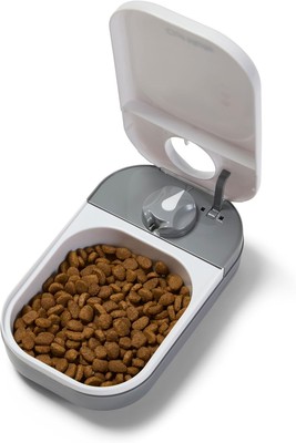 Cat Mate C100 Automatischer Timer Futterautomat für Katzen und kleine Hunde, 400g Fassungsvermögen,