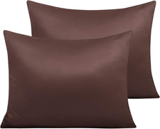 Zippered Satin Pillow Cases for Hair and Skin, Luxury Standard Hidden Zipper Pi