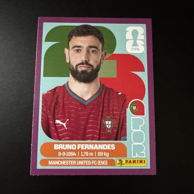 Bruno Fernandez Purple Sticker 2026 Panini FIFA World Cup Sticker
