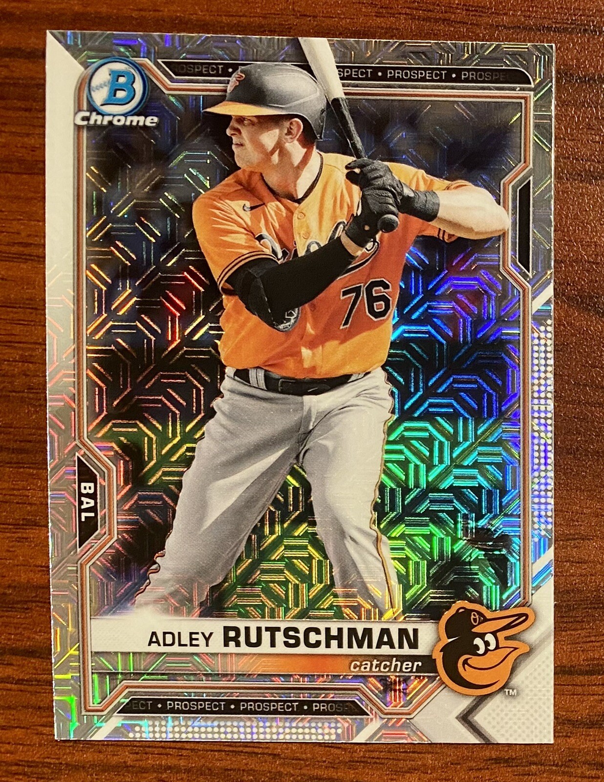 2021 Bowman Chrome Adley Rutschman Rookie Prospect Mega Refractor #BCP-241 ⭐️