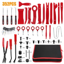 352 pcs Car Trim Removal Tool Kit Panel Door Dashboard Fastener Remover Pry Set