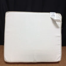 Frontgate Summer Classics Natural Outdoor Seat Back Cushion Beige Piped 20x17