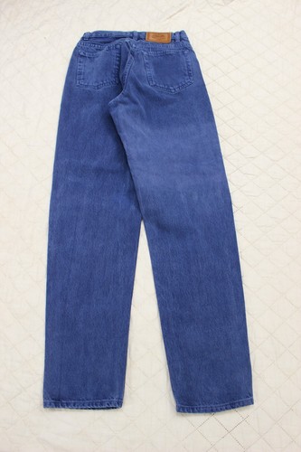 Vintage calvin klein women size 29/34 blue denim tapered jeans USA union made - Picture 13 of 15