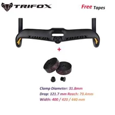 Road Bike Carbon Fiber Handlebars 31.8mm 400mm 420mm 440mm Length Drop Bar