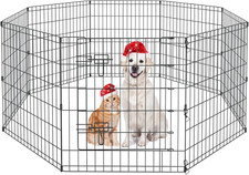Pet Playpen Dog Pen Foldable Dog Exercise Fence 8 Panels 30 Inch Kennels Pet Pla