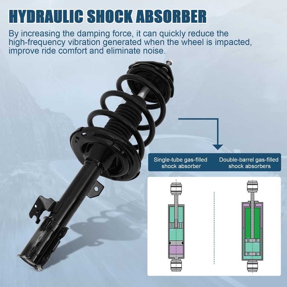 Set 2 Front Quick Struts Shock & Spring Assembly For 2011-2014 Toyota Sienna AWD - Image 4 of 4